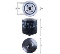 KNECHT OC 145 Oil Filter for SEAT,SKODA,VW