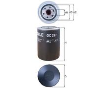Oil filter Spin-on Filter OC 297 KNECHT for MITSUBISHI HYUNDAI FUSO (MITSUBISHI)