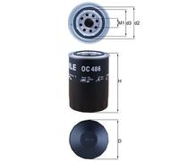 MAHLE ORIGINAL OC 486 Oil filter