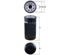 Oil filter Spin-on Filter OC 584 MAHLE for ISUZU TROOPER III RODEO I