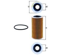 OX 1076D Oil Filter - Oil Filter with Gasket / Gasket Set