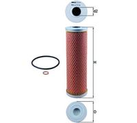 MAHLE ORIGINAL Oil filter OX 147D with gaskets/seals Filter Insert MERCEDES-BENZ: S-Class Saloon, SL Convertible, S-Class Coupe, PORSCHE: 911 Coupe