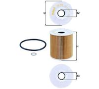 MAHLE Oil Filter Element - OX156D