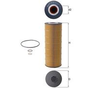 Mahle Original Oil Filter OX168D - OE Matching Fit & Quality, fits Mercedes Actros