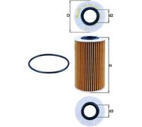 KNECHT OX 554D1 Oil Filter for LEXUS,TOYOTA