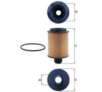 Mahle Oil Filter OX559D fits Vauxhall Astra Insigna - Genuine Part