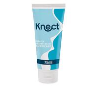 Knect Personal Water Based Lubricant Gel, Safe for Condoms, 75ml Tube | Fragrance-free formula, non-staining intimate glide, easy to rinse off, compatible with latex and polyisoprene condoms