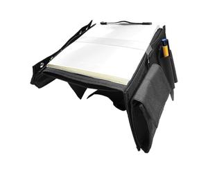 Knee Boards Pilot - 7-Slots Clipboard with Leg Strap for Knee, Writing Board Notepad Notes Checklists Manuals Charts Cards Document Home School Outdoor, Elasticized Nylon Hardware, Rigid Aluminum Shro