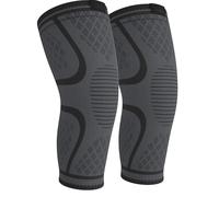 Knee Brace for Pain Relief and Support - 2-Pack Compression Knee Sleeves for Men and Women, Knee Support for Running, Sports, Arthritis, Meniscus Tear, ACL Injury Recovery S-XL
