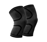 Knee Brace Knee Pads A Pair of Elastic Knee Sleeves Compression Knee Support Brace for Arthritis, Joint Pain, Ligament Injury, Running, Jumping (Black, S)