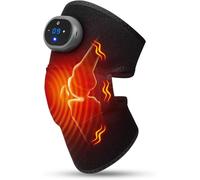Knee Brace Massager with Heat Vibration, Massage Pain Relief for Joints Elbow Shoulder Ligament and Muscles Injuries, Two Adjustable Straps, for Family Home
