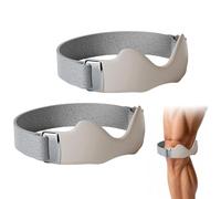 Knee Brace, Precision Knee Strap with Silicone Lock-Point Pad,Silicone Lock-Point Pad, Close Fit, Stays Put Through Every Rep Breathable for All-Day Wear, One Size Adjustable Fits All (Gray, 2pcs)