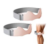 Knee Brace, Precision Knee Strap with Silicone Lock-Point Pad,Silicone Lock-Point Pad, Close Fit, Stays Put Through Every Rep Breathable for All-Day Wear, One Size Adjustable Fits All (Pink, 2pcs)