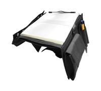 Knee Clipboard Organizer - 7-Slots Aviation Board, Leg Strap Holder, Pen Storage Document, Notes Charts Manuals | Lightweight Durable Organizer Delivering Efficient Writing Support For Pilot Office Sc