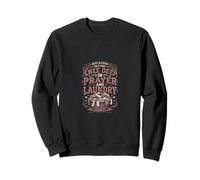 Knee Deep In Prayer And Laundry Messy Blessings Mom Sweatshirt