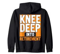 Knee Deep Into Retirement Funny Aging Humor Souvenir Group Zip Hoodie