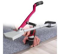 Knee-Free Carpet Stretcher, Professional Tool for Installation & Wrinkle Removal, 8 Tension Settings, Steel/Aluminum Build, Ergonomic Non-Slip Handle, Fits All Carpet Types