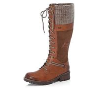 Knee high Boots Women in Wider D/E fit from Pavers These Long Boots for Women Feature Comfort Ideal for Casual wear | RKR34521 | 320 690 - Brown Size 5 (38)