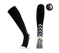 Knee High Grip Football Socks Non Slip Soccer Socks With 1 Rolls Securing Tape Athletic For Baseball Softball Football