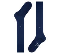 Burlington Men's Leeds M Kh Cotton Wool Long Plain 1 Pair Knee-High Socks, Blue Marine 6120, 6.5-11