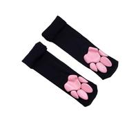 Knee High Socks Cat Paw Thigh High Stocking Paw Pad Socks Kitten Paw Over Knee Stockings(Black)