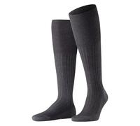 FALKE Men's Bristol Pure M Kh Wool Long Plain 1 Pair Knee-High Socks, Grey Anthracite Melange 3080, 7-8