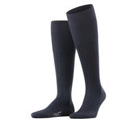 FALKE Men's Milano M KH Cotton Long Plain 1 Pair Knee-High Socks, Blue (Dark Navy 6370), 5.5-6.5