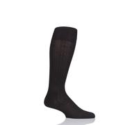 Knee High Socks Men FALKE Milano Luxury Fine Cotton Black Navy Grey Brown 1 Pair