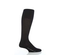 FALKE Men's Milano M Kh Cotton Long Plain 1 Pair Knee-High Socks, Blue Dark Navy 6370, 11.5-12.5