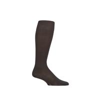 Knee High Socks Men's FALKE Energising Soft Cotton Rich Black / Navy 1 Pair Pack