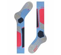 Falke Womens Ski Socks SK2 Intermediate - Wool Warm Thick - Blue 4-5 EU