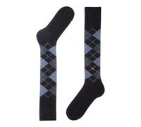 Burlington Mens Preston Knee High Socks - Dark Navy/Blue