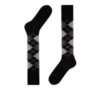 Burlington Mens Preston Knee High Socks - Black/Grey