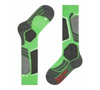 FALKE Unisex Kids SK2 Intermediate K Kh Wool Warm Thick 1 Pair Skiing Socks, Green Vivid 7231, 3-5