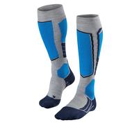 FALKE Men's SK2 Intermediate Wool M Kh Breathable Warm Thick 1 Pair Skiing Socks, Grey Light 3400, 11-12.5