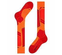 FALKE Mens Sk4 Advanced M Kh Wool Warm Thin Skiing Socks, Orange Flash 8034-O, 8-9 EU