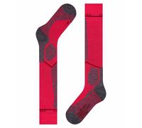 FALKE Women's SK4 Energizing Light W Kh Wool With Compression 1 Pair Skiing Socks, Red Rose 8564, 5.5-6.5