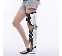 Knee Joint Fixed Brace Full Leg Brace, Adjustable Post-Op Knee Support Immobilizer, Breathable Thigh Knee Ankle Foot Supports Orthosis, for Hip Fracture, Thigh Fracture, femoral Fracture