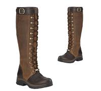 Knee Length Laces UP Shoes - Medieval PU Leather Boots - Renaissance Ankle Boots Knight Pirates Cosplay Boots,Brown,44