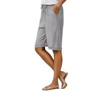 Knee Length Sweat Shorts for Women Summer Cozy Bermudas Loose Drawstring Waist Running Short Athletic Pants Grey