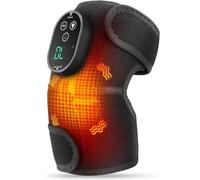 Knee Massager, Cordless Heated Knee Brace Wrap with Vibration, Rechargeable Knee Support Warmer Heating Pad for Knees Shoulder Elbow Stress Relief
