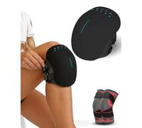Knee Massager, Five-Speed Adjustment, Suitable for The Elderly, Zoned Heating & Vibration, Touchscreen Control with Memory Mode, Lightweight Breathable Design, Gift-Ready Box (Black 1PC)