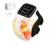 Knee Massager, Heated Knee Massager for Joint Pain Relief, Rechargeable Elbow Support with Powerful Infrared Heat and Vibration, Cordless Heating Brace Wrap Heat Pads for Arthritis, Muscle Injuries