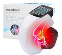 Knee Massager, Knee Heat Pads for Pain Relief, Infrared Wearable Heated Knee Massager with Heat and Compression LED Screen, Arthritis Pain Relief (White)