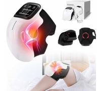 Knee Massager，, Wireless Knee Gel Therapy, Cordless with Infrared Heating and Vibration for Joint Pain Relie Stretched Ligament and Muscles Injuries