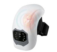 Knee Massager with Heat, Cordless Rechargeable Electric Knee Massager Equipment with Large LED Screen, Three Adjustable Heat and Vibration Settings, Gift for Men and Women