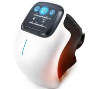 Knee Massager with Heat & Vibration, Cordless Rechargeable Heated Knee Brace with Red Light Therapy, LED Screen, Adjustable Straps for Joint Pain Relief, Arthritis, Stiffness, Gift for Men Women