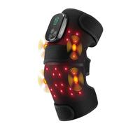 Knee Massager with Red Light Heat and Vibration, Heating Pad for Knee Shoulder Elbow, Heated Knee Brace for Arthritis with Massage