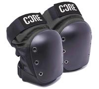 Core Street Knee Pads for Skateboarding Scooter BMX & Roller Skating Pro Protective Gear Suitable for Kids aged 6-12, Teenagers & adults Heavy Duty Super Durable Skate Pads - Black/Grey - M