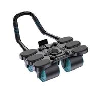 Knee Pad Elbow Support Included Equipment for Teen Athletes Women Men Strength Training | Abdominal Exercise Roller, Four Wheel Workout A